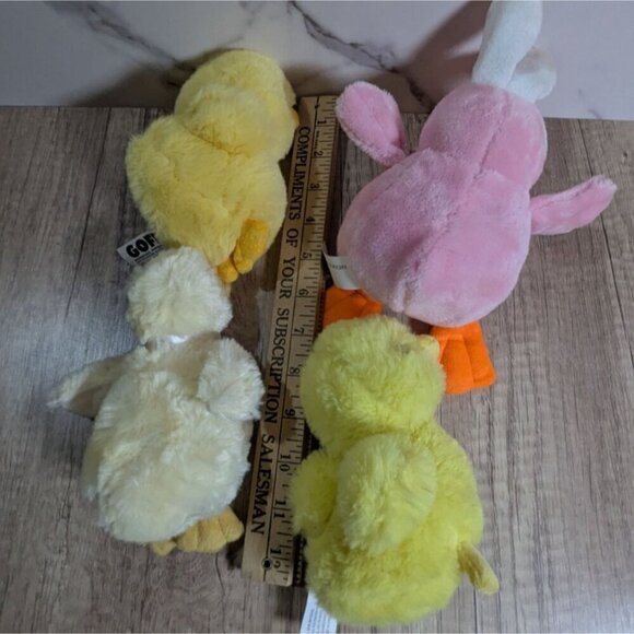Goffa Plush Duck & Chick Stuffed Toys Set Of 4 Soft stuffed Animals toys Easter - Picture 3 of 7